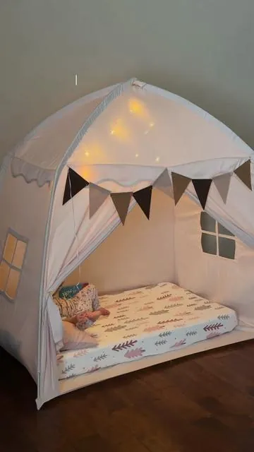 A space that feels safe.. and loved 💕 @Cool Mallify Shop  #TikTokJumpStartSale #newyearfun #kidsroomdecor #playtent #tiktokshopfinds