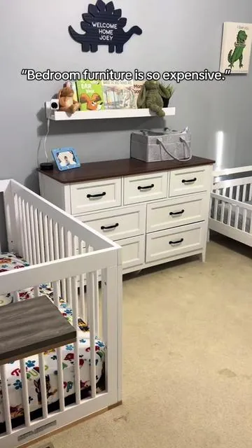 We LOVE IT! 10/10 ⭐️ affordable dresser for any room to help organize & extra storage. Perfect bedroom furniture #dresser #bedroomfurniture #storage #organization #farmhouse  