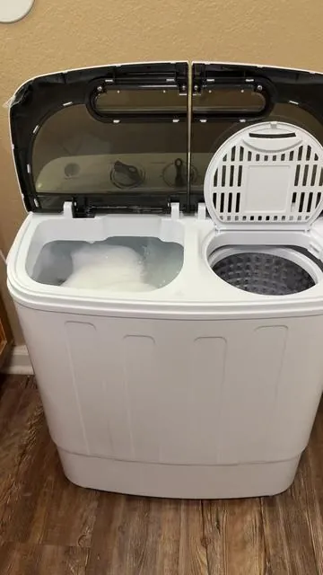 Lavadora portátil Segawe Mini Twin Tub - Lavadora compacta y secadora con capacidad de 13 libras... #minilavadora #loundry #hogar 