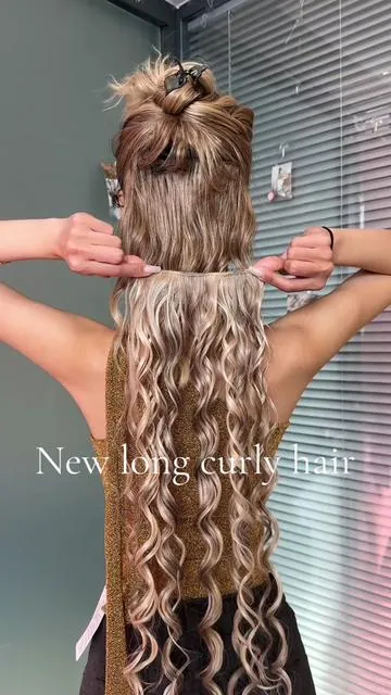 Long hair hair stint, naturally increase the hair fluffiness#hair #wig #curlyhair #wigtok #hairstyle #hairextensions 