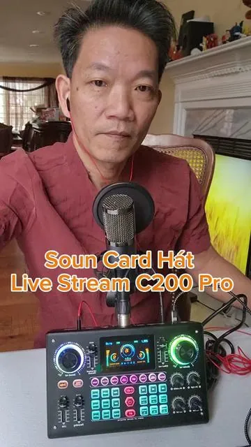 Bộ Combo sound card hát Live Stream Tiktok, thu âm vào điện thoại, C200 Pro. #minhnguyen #cuocsongmy #karaoketrentiktok #hatlivestream #cachhatlivestreamtitok 