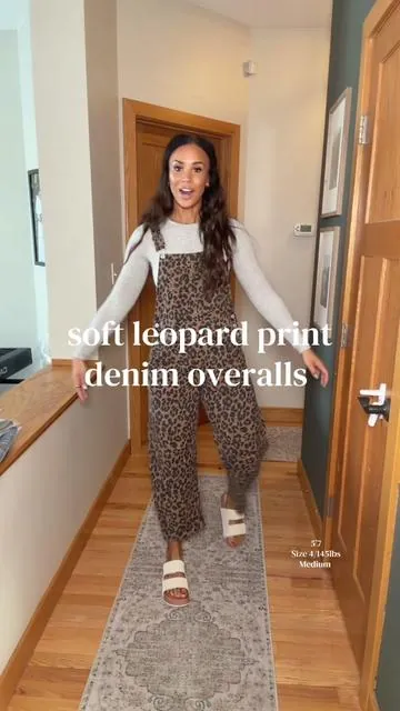 @CHOUYATOU leopard print overalls #overalls #leopardprint #denimoveralls #leopardoveralls #tiktokshopcreatorpicks 