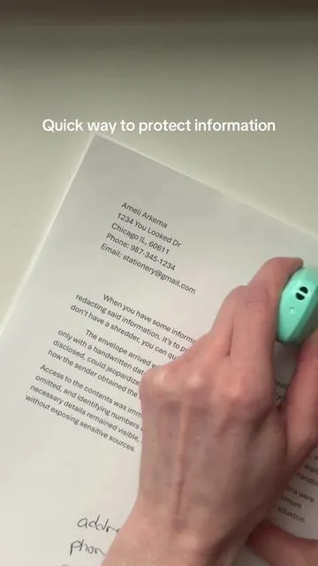 Please protect your information whenever you can! Reject information leakage #privacy #safety #confidential #redacted #protection 
