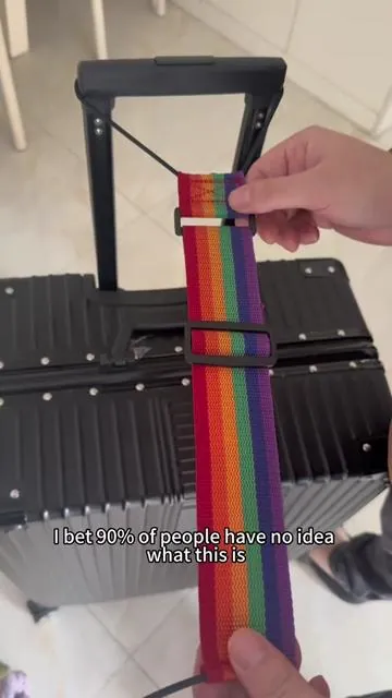 No More chaotic luggage!This strap Lets You carry Multiple Bags Like a pro #TravelHacks#LuggageEssentials#TravelMustHave#PackingTips#TravelGear