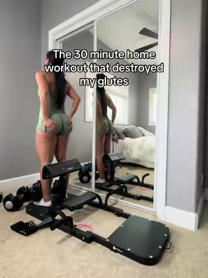 You haven't felt a real glute burn until you've tried this workout with the Gluteblast machine. Plus it’s on sale rn at the lowest price! #athomeworkouts #glutesworkout #homegymequipment #tiktokshopcreatorpicks  #creatorsearchinsights 