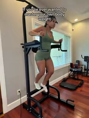 If you want to build real strength at home without a full gym setup, this is it. Pull-ups, dips, leg raises all in one spot. 💪 #athomeworkouts #homegymequipment #powertower #tiktokshopcreatorpicks  #creatorsearchinsights 