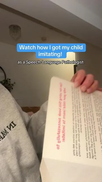 Join The Speech Community for a FREE step by step guide to get your kids imitating! #speechtherapy #speechtherapist #slpsoftiktok #speechdelay #speechdelayedtoddler 