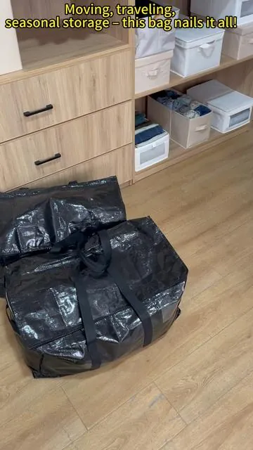 Moving chaos? NOT with this storage bag! Giant capacity, super sturdy, waterproof & dustproof—pack all your stuff in one go! #MovingEssentials #StorageHacks #homeorganization 