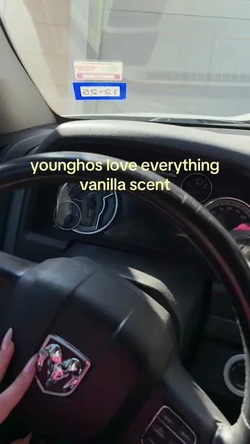 me and my truck be smelling like vanilla😛 #youngho #vanilla #cartok #carscents #trending 