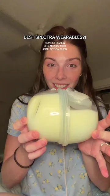 Bought these and was NOT disappointed. Definitely would recommend them to any momma who knows the struggle of the regular spectra bottles 🥴. Now you get all the benefits of a hospital grade pump with the ease of wearables. A game changer for sure @Legendairy Milk #momsoftiktok #pumpingmom #breastpump #momcontent #momhacks 