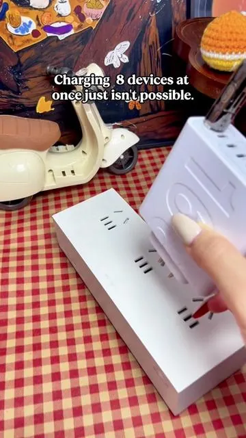 Too many devices, not enough outlets? This 8-port charger keeps your phone, tablet, earbuds, and more powered up-fast. Four USB-C, four USB-A, all in one sleek, portable hub. Clean desk, full charge, zero hassle#tiktokshop #fyp#travelcharger #tiktokshopblackfriday