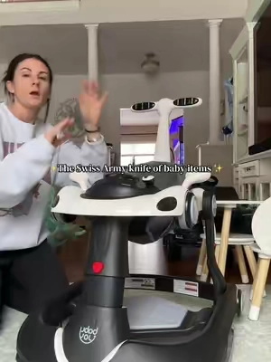 Having one baby item that does a bunch of different things is genius #babyitems #babymusthaves #babyregistry #babywalker #tiktokshopjumpstartsale 