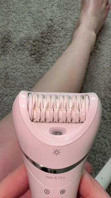 Philips Beauty Epilator Series 8000 prevents me from having to shave every other day!!! #epilatortutorial #epilator #philipsbeauty #hairremover #tiktokshopcreatorpicks 