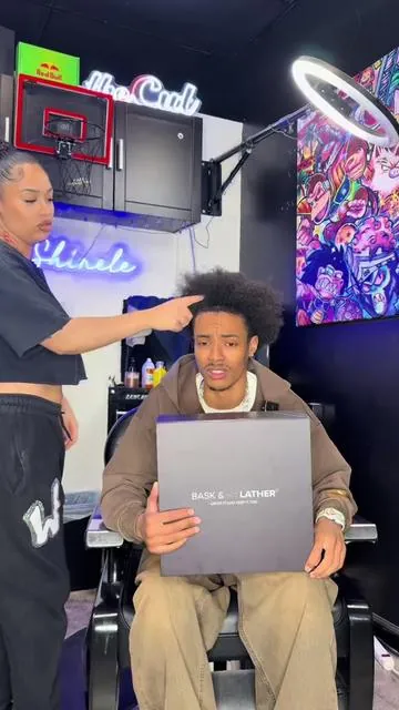 With @Bask and Lather Co products it ain’t just a wash day… it’s hairline insurance.  We’re not just “cleansing” anymore. We’re in our Stronger strands. Less breakage. A hairline that stays where it started. If your goals are growth, thickness, and keeping your corners intact… this is step one. #baskandlatherpartner #cocoshinele #barber #fyp 