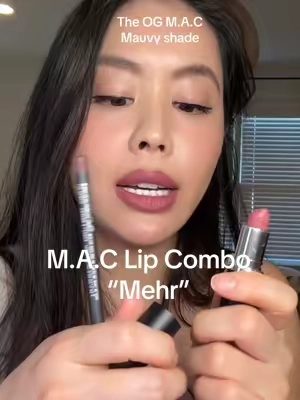 One of my favorite M.A.C lip shades is mehr. The perfect mauve shade @M.A.C Cosmetics Store #maccosmetics #maclipcombo #maclipstick #lipcombo 