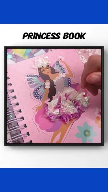 Keep your kids away from screens and they'll love princess toy books that foster imagination to learn and create, it's a great way to give them something to do in their free time!#princess#DIYtoys #craftbook #activityforkids #freescreams #screenfree #toy #magicgeltoys #tiktokshop #jarmelotoys #kidsgifts #jarmelo