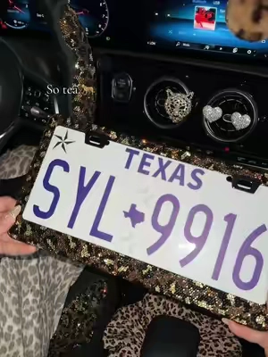 Only 40 in stock 🥺🥺#CarDecor #GirlsDriveWithQueensland #cartok #licenseplateframe #leopard 