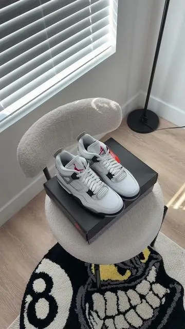 #tiktokshopcreatorpicks #loveatfirstfind #sneakers #jordan4 #jordan4whitecement 