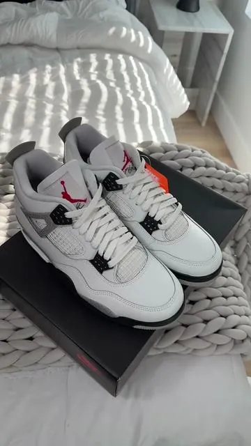 #tiktokshopcreatorpicks #loveatfirstfind #sneakers #jordan4 #jordan4whitecement 