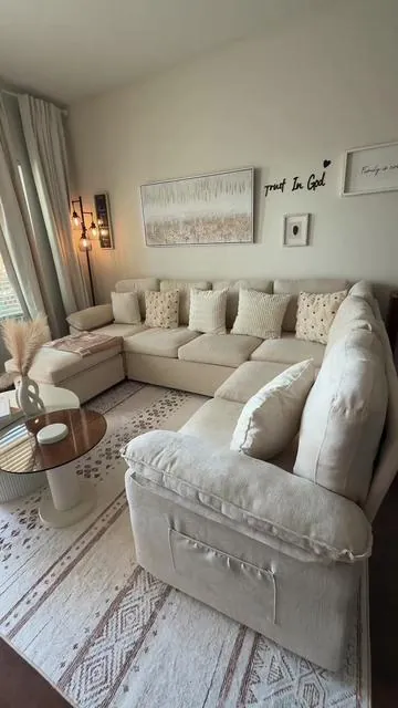 Sectional sleeper sofa for modern living rooms.   #TikTokShop #HomeDecorUSA #LivingRoomIdeas #SectionalSofa #SleeperSofa