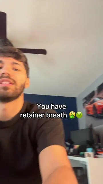 Don’t be THAT guy 🤢🤮 #retainers #badbreath 