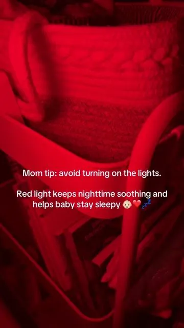 Red light is the least disruptive to their sleep cycles helping them stay drowsy during feeds and diaper changes.   This little light is your best friend for night time feedings, dipper changes & pumping sessions. I use it EVERY NIGHT. -Easy touch control, rechargeable, 8 color combinations, Portable, one hour timer, easy tap to turn on and off#nightlight #momhacks #babytiktok #nurserymusthaves #babymusthaves 