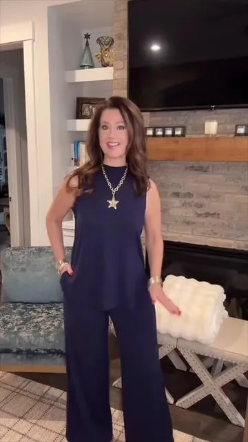 This soft two-piece outfit set is perfect if you want comfort and style in one look. ✔️ loose mock neck sleeveless top ✔️ wide-leg pants with elastic waistband ✔️ feels like loungewear, looks polished ✔️ perfect for travel, work, casual days, and lounging So comfortable, very affordable, and available in 8 colors with FREE shipping. This is a must-have TikTok Shop find ✨#twopieceset #traveloutfit #loungeset #2pieceset #widelegpants 