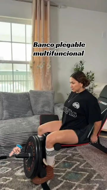 Banco plegable multifuncional  #foldablebench #bench #gymbench #gymhome #homegymequipment 