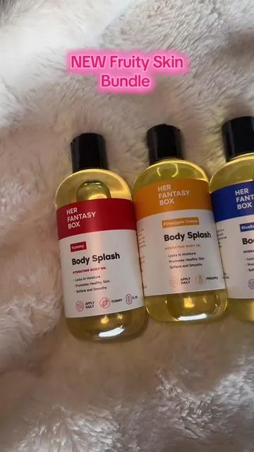 Here’s your chance to grab all the fruity scents from Her Fantasy Box! #BodyOil #BodySplash #FeminineProducts #HerFantasyBox #TikTokShopJumpstartSale 