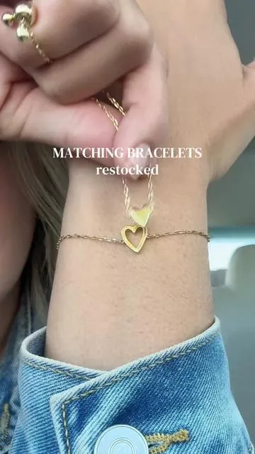 The sweetest little matching bracelets! Wouldn’t be perfect in a Valentine’s Day basket. #valentinesday #matchingbracelets #valentinesdaybasket #pavoi #tiktokshopcreatorpicks 