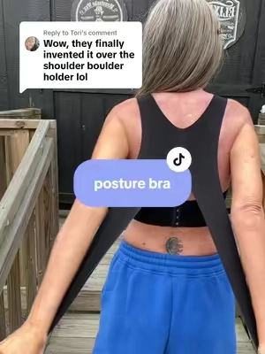 Replying to @Tori over the shoulder bolder holder posture bra, padded bra, affordable bra, wireless bra, supportive bra, workout bra #tiktokshopcreatorpicks 