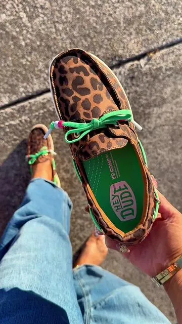 @HeyDude #heydudes #leopardheydude #womensheydudes #heydudeshoes #tiktokshopcreatorpicks 