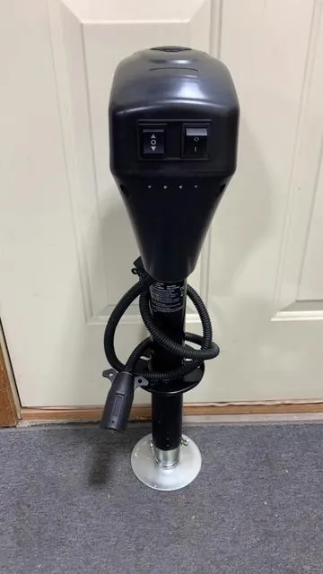 Jumpstart Sale VEVOR Electric Trailer Jack, 5000 lbs, Heavy Duty RV Electric Power Tongue Jack with 7-pin Connector, Manual Crank Handle & Weatherproof Jack Cover, 10"-28.3" Lift, for Trailers, Campers & RVs #trailerjack #electrictrailerjack #rvjack 
