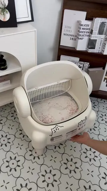 Sleek, smart, scoop-free! ECORUI litter box—your home needs this. #ECORUI #AutomaticLitterBox #ScoopFree #SmartPetGear