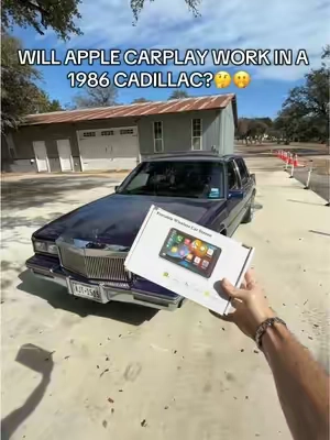 This CarPlay literally works on ANY older car! #carplay #carplayscreen #androidauto #carplayadapter #backupcamera 