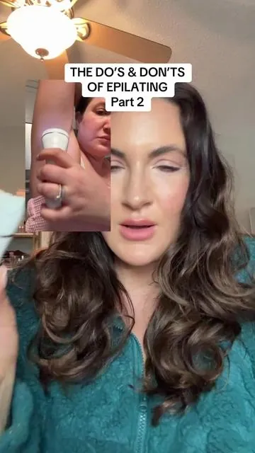 How to use an epilator for best results, part 2! @Philips Shop US #strawberryskin #razorbumps #epilation #epilatorforhairremoving #philipsepilator 