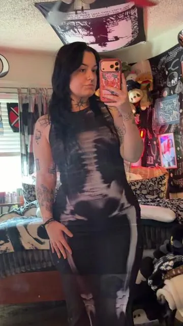 oh wait i love this #goth #dress #alt #ootd 