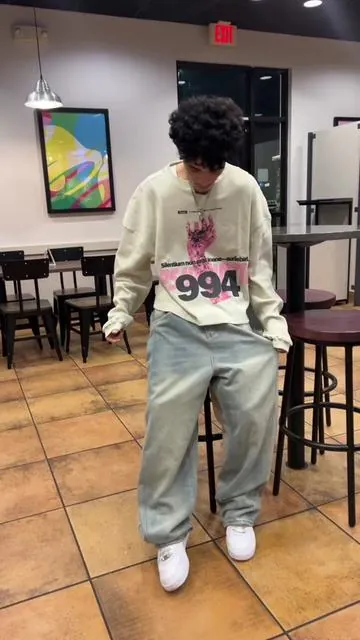 #fashion #baggysweatpants #fyp 