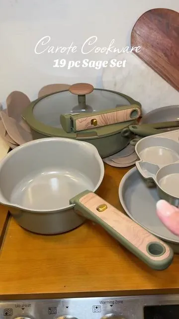 These are gorgeous!!! #carote #carotecookware #potsandpans #detachablehandlecookwareset 
