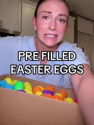 I just know it was a mom who came up with this 😭 #eastereggs #easter #egghunt #prefilledeasteregg #eastersunday 