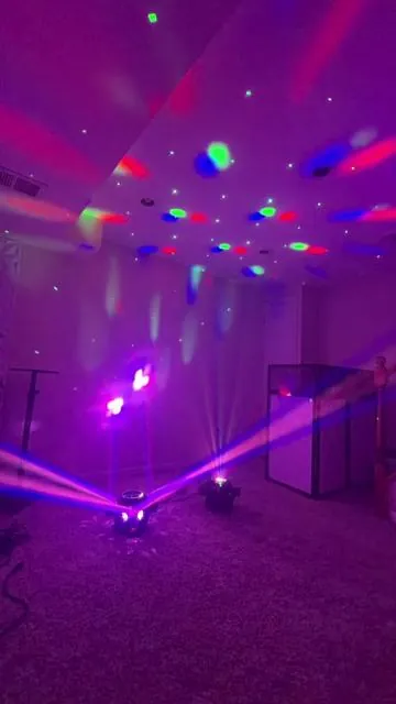Moving Head Dj Lights for Party #tiktokshopcreatorpicks #tiktokshopjumpstartersale #djlights #partylights #mobiledj 