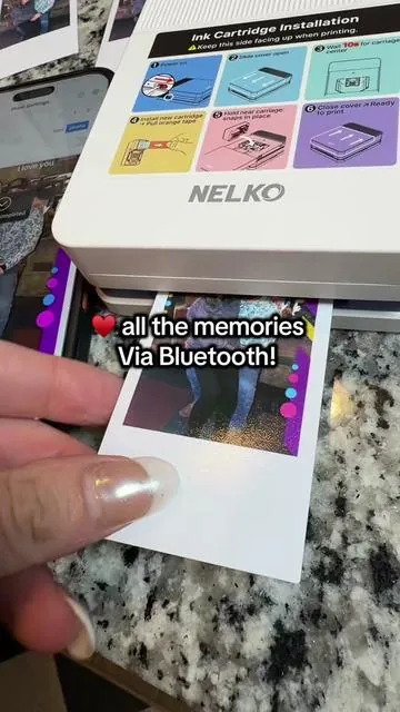 Attach to Bluetooth and print wherever! #polaroid #phonegadget #portableprinter #smarttech #photoprinter 