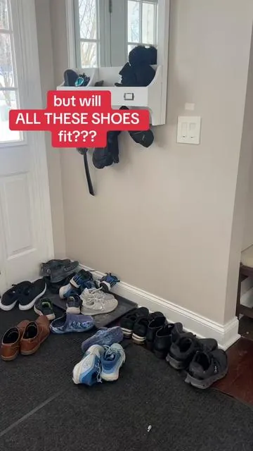 If you’re starting the New Year trying to get organized and you’re tired of tripping over shoes in the entryway, this is the fix. This shoe organizer cabinet hides clutter, stores multiple pairs in a small footprint, and finally gives your mudroom or front entry a clean, furniture-style look. Perfect for busy moms, families, apartments, and small spaces—no more piles by the door. I should’ve bought this sooner. #shoeorganizercabinet #shoestorage  #newyearorganizing #smallspacehacks #tiktokshopjumpstartsale  