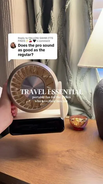 Replying to @FALLON| SAHM |TTS FINDS⚡️🍒 🖤  the power of this portable fan is actually crazy #portablefan #handheldfan #travelessentials #coolingfan 
