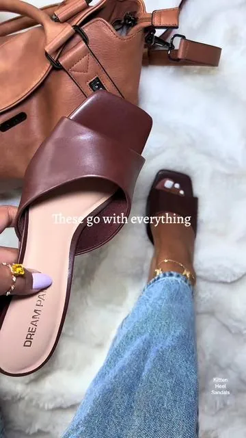Kitten Heel Sandals #sandalheels #kittenheels #tiktokshopcreatorpicks #tiktokshopstockup #y2kstyle @Dream Pairs 