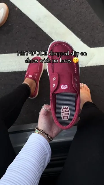@HeyDude slip on comfortable no laces shoes ✨