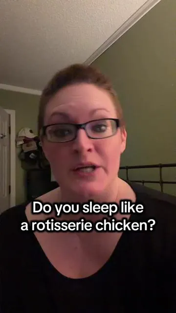I can rotisserie chicken all night AND have support! Been using it for months now and so happy! #heds #sleepaid #kneepillow #geeco 