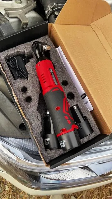 45NM Cordless Right Angle Ratchet – Perfect for Tight Spaces! #CarRepair #AutoTools #MechanicLife #GarageTools #AutomotiveTools