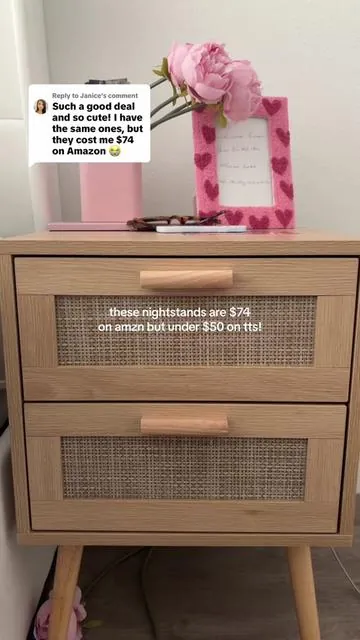 Replying to @Janice and freee shipping today!!🫶🏼 such a good deal #nightstands #nightstanddrawers #bedsidetables #homedecor #tiktokshopcreatorpicks 