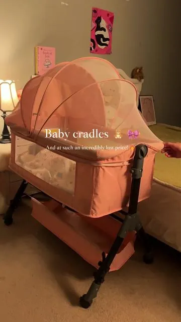 Can't get baby to settle? ☹️The 3-in-1 Rocker Mode is the sleep hack you need. PRICE GOING UP SOON! Secure yours today!#babybassinet #3in1crib #stablesleep #startlereflex #newbornsleep 